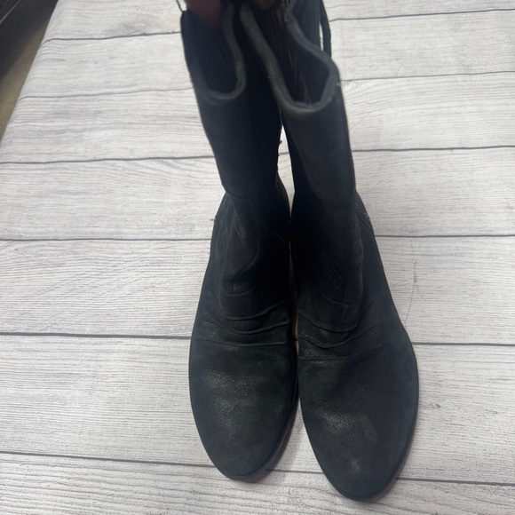 Merrell Performance Black Leather Vera Mid-Calf Barnwood‎ Boots Women's Size 9 - Picture 3 of 6